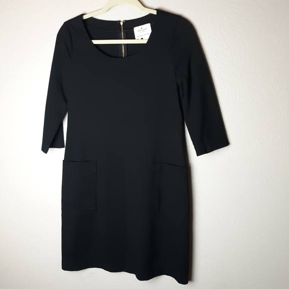 Kate Spade black ponte knit sheath dress - Picture 3 of 8